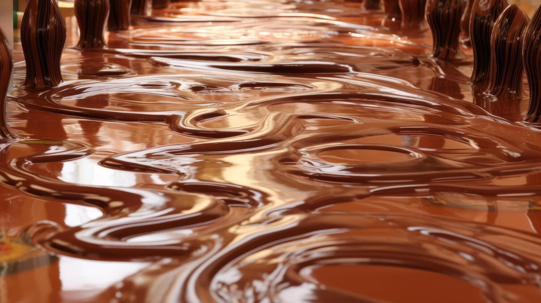 Swirling chocolate abstract background photo