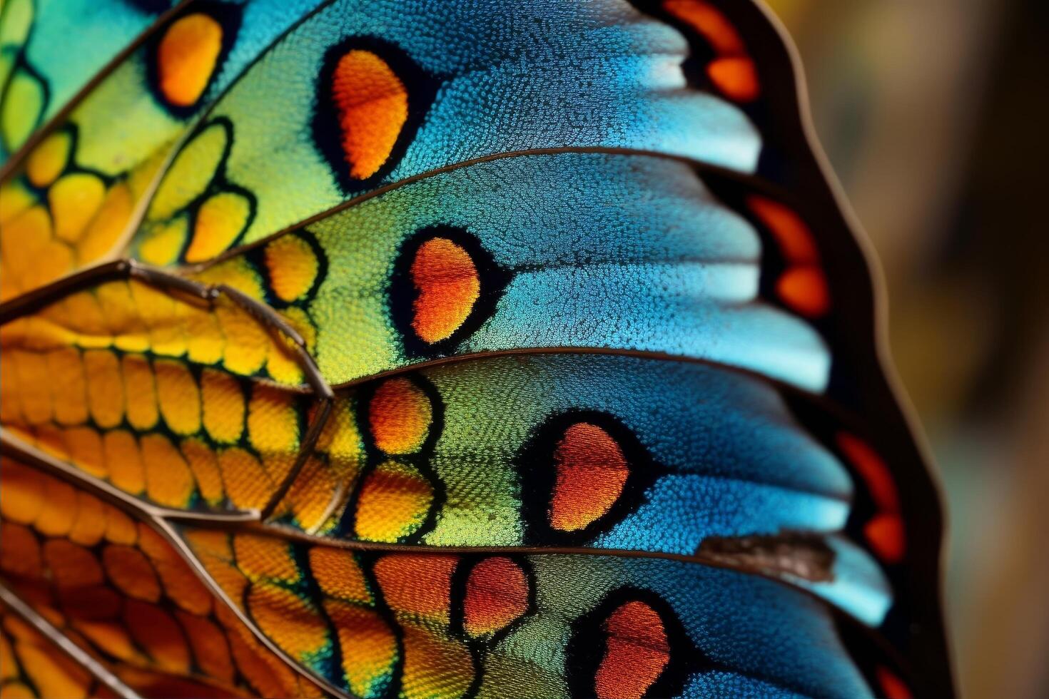 Vibrant butterfly wing patterns photo