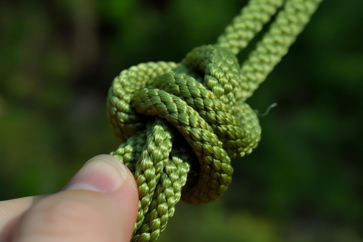 close up of a green snake coiled on a branch photo