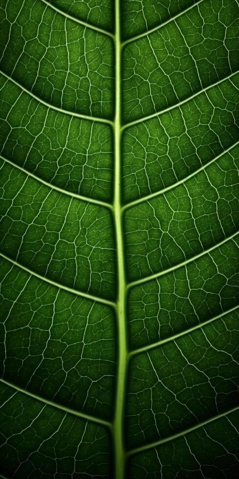 Detailed leaf texture with intricate veins photo