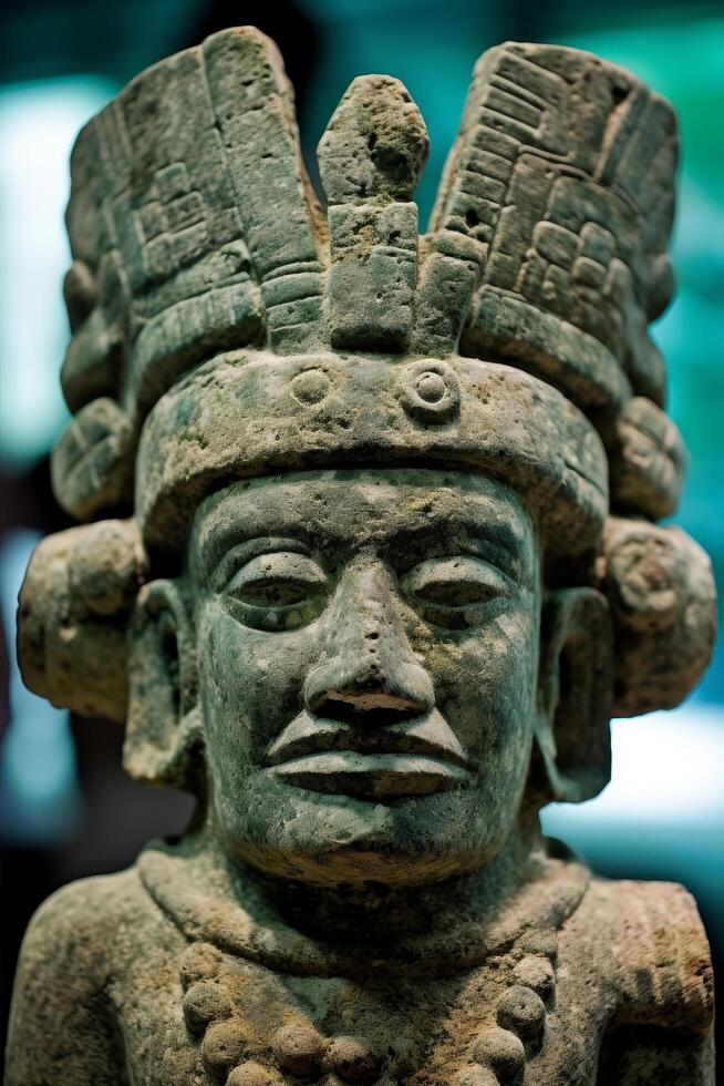 ancient mesoamerican stone sculpture photo