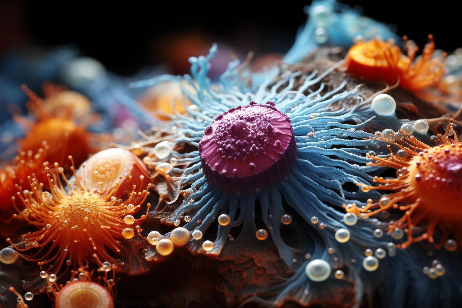 Vibrant underwater sea life photo