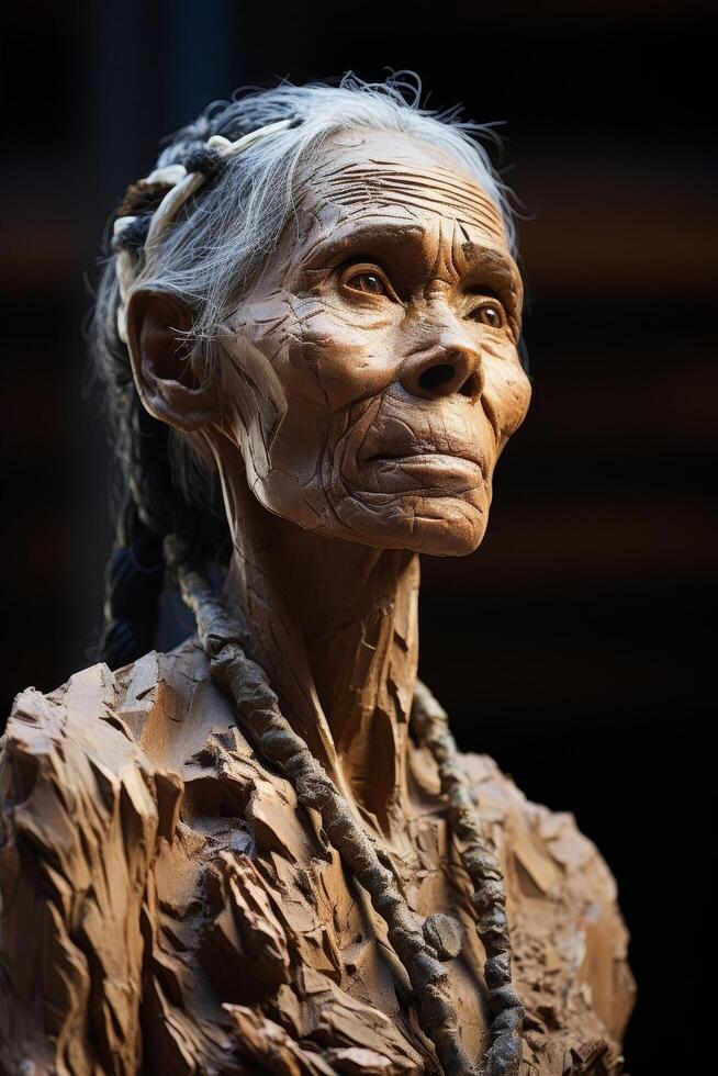 Weathered and Wise A Captivating Portrait photo