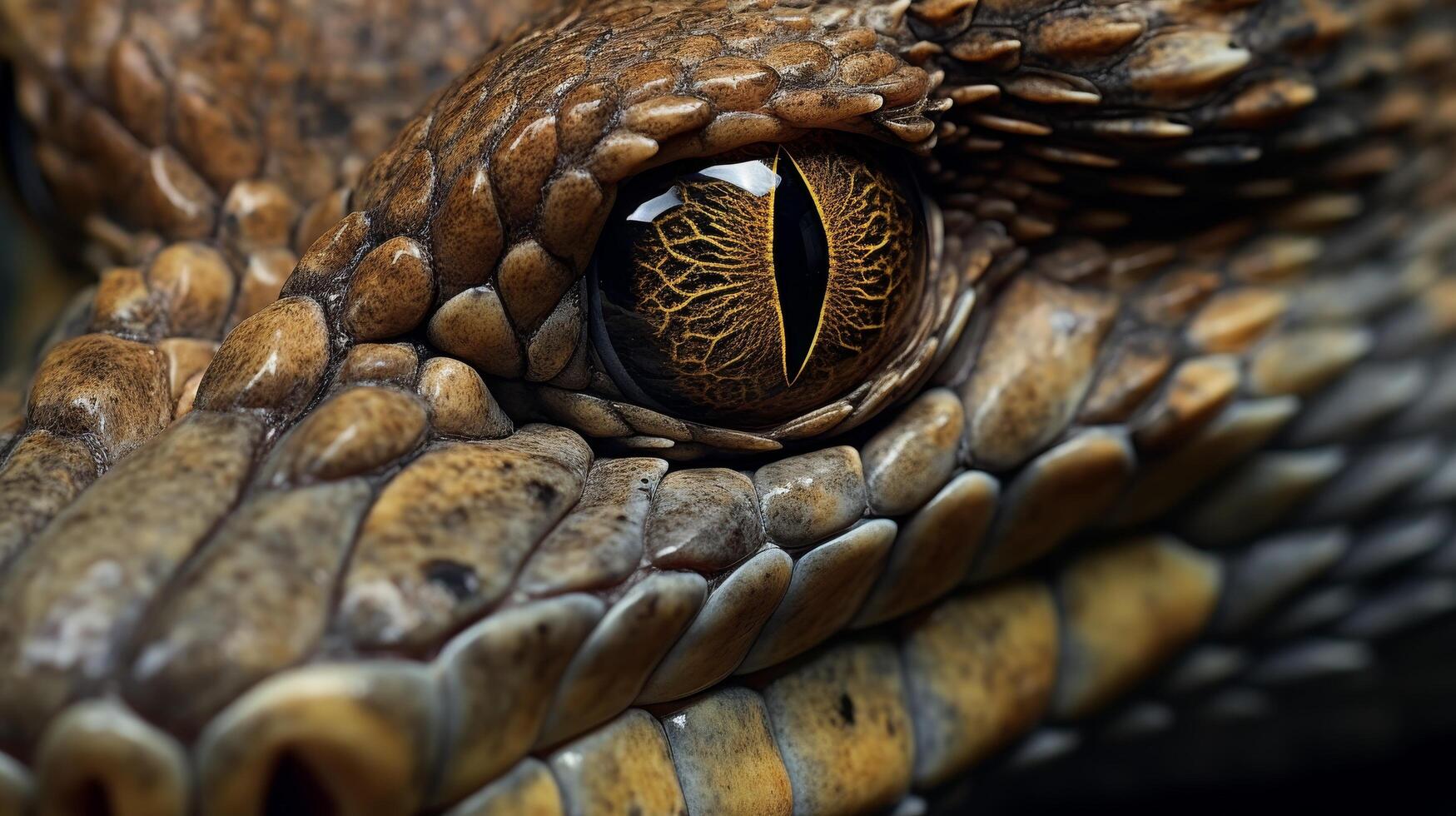 Extreme close up of a reptiles eye photo