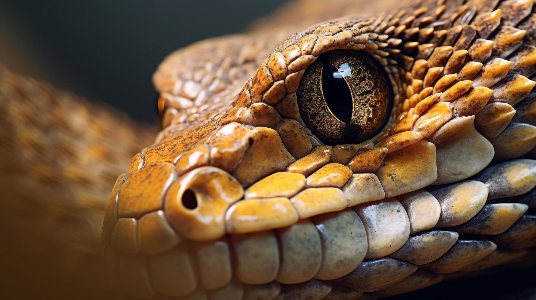 close up of a reptile eye photo