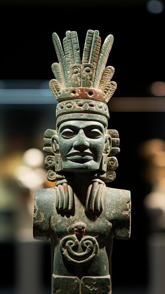 ancient mesoamerican stone sculpture photo