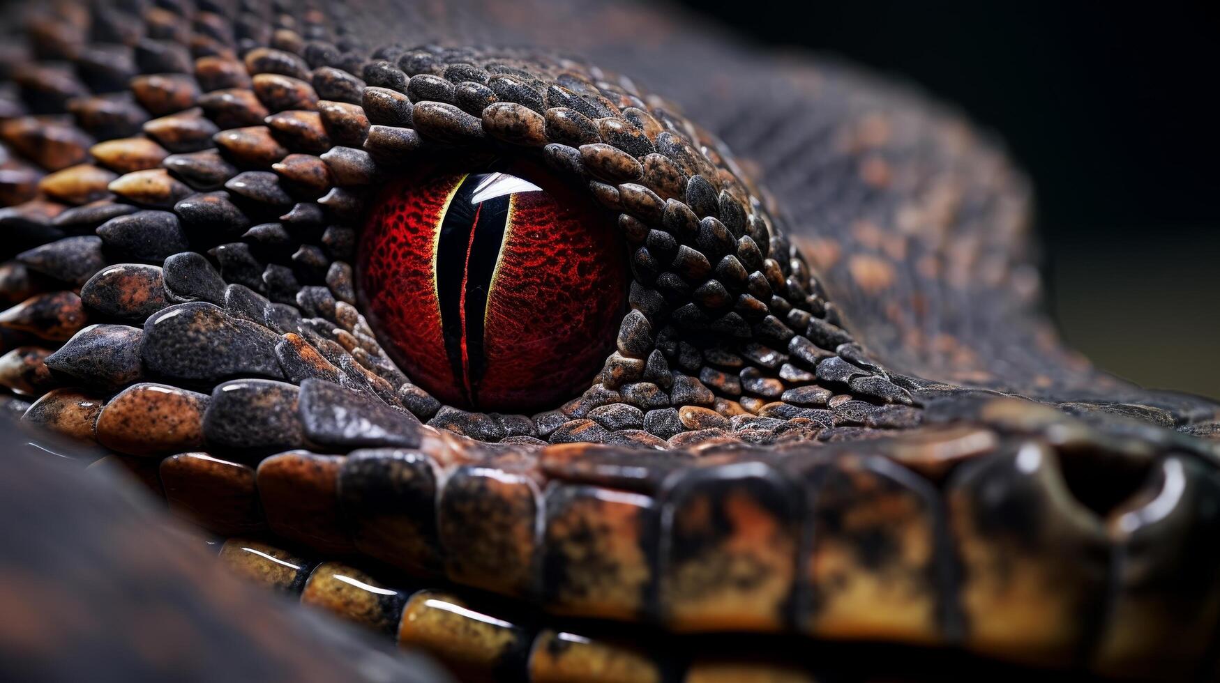 Close up of a reptile eye photo