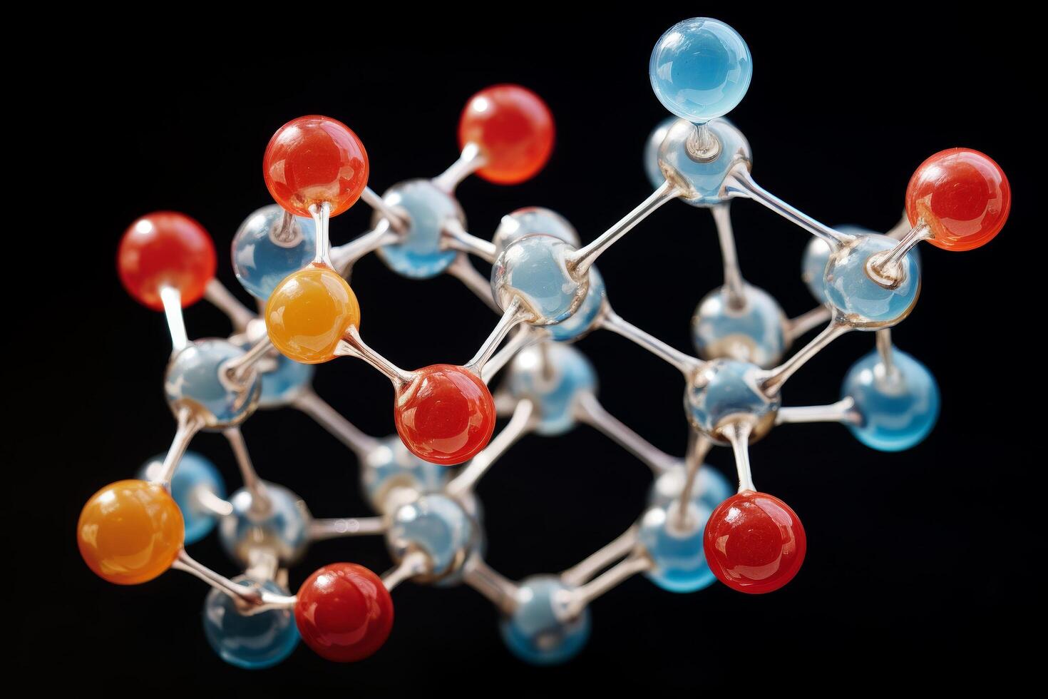 Molecular structure of chemical compounds photo