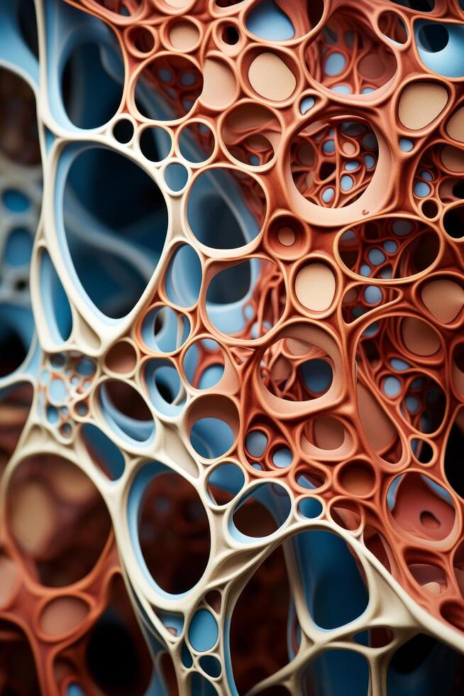 Intricate abstract cellular pattern photo