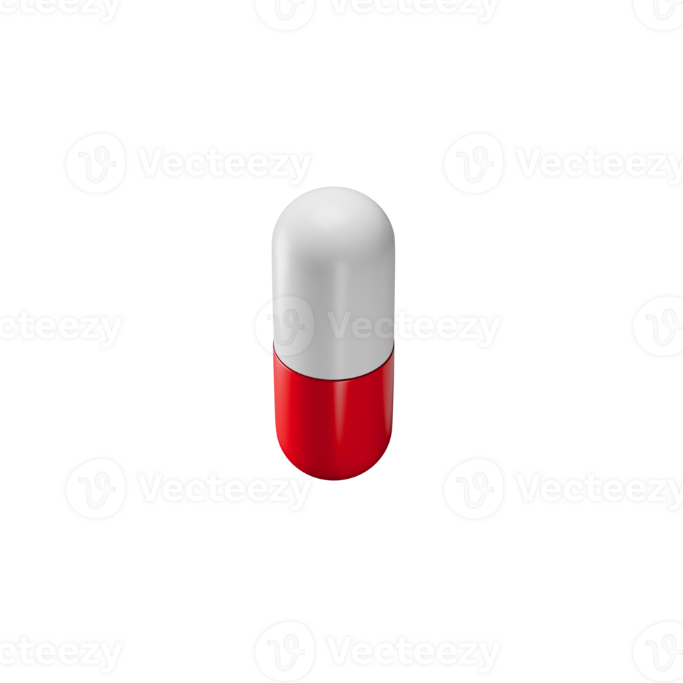 Pill Icon 3D Render Illustration png
