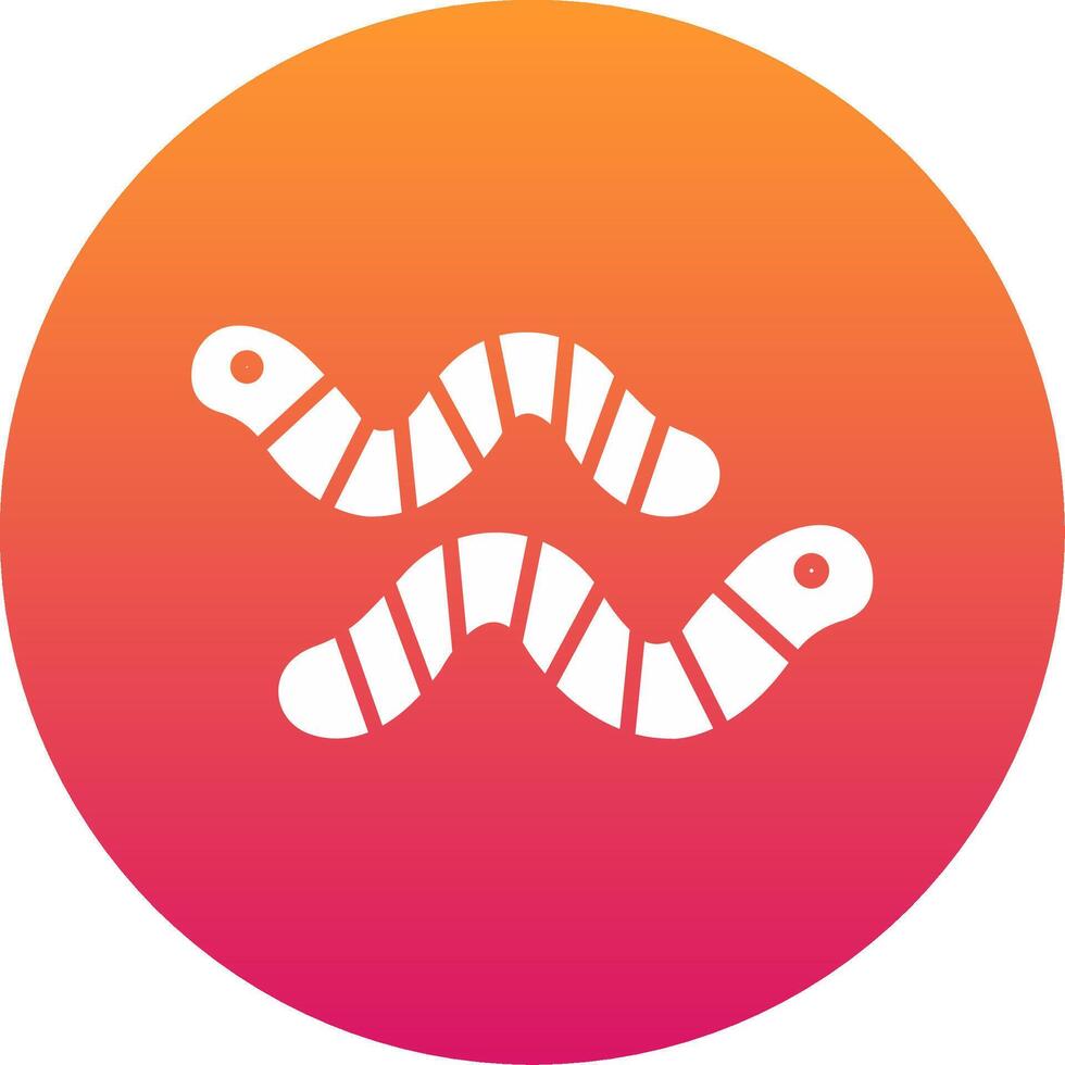 Worm Icon Design Symbol vector