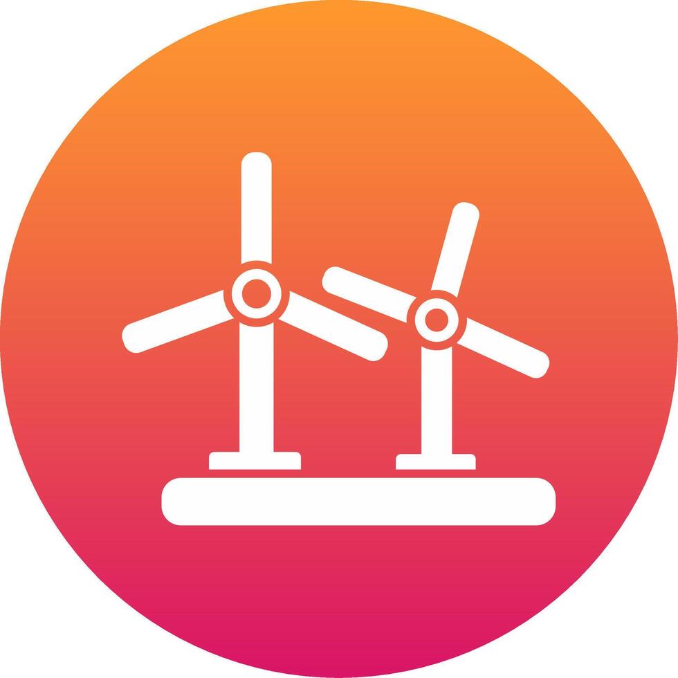 Wind Turbine Icon Design Symbol vector