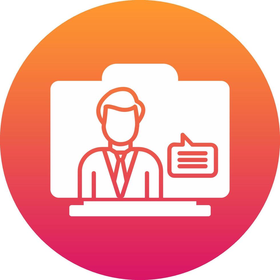 Virtual Assistant Icon Design Symbol vector