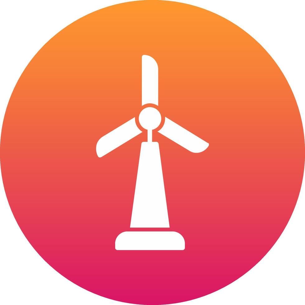 Wind Turbine Icon Design Symbol vector