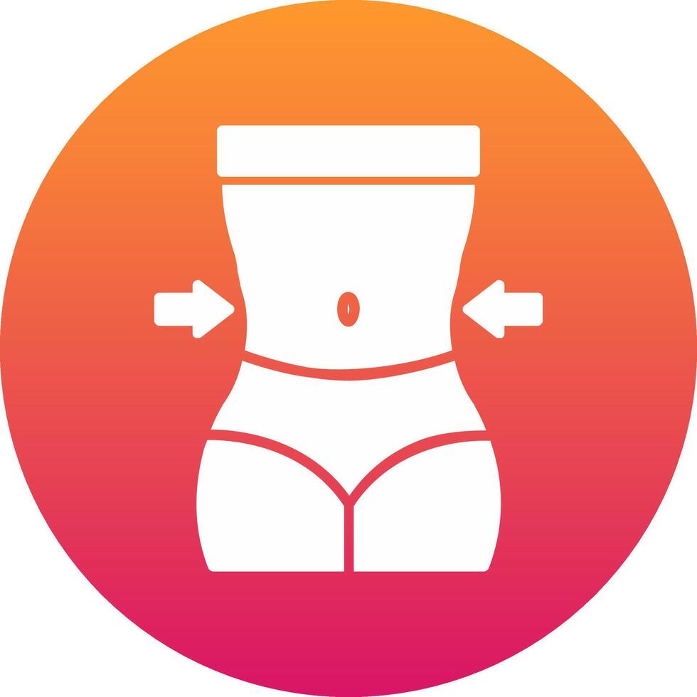 Waist Icon Design Symbol vector
