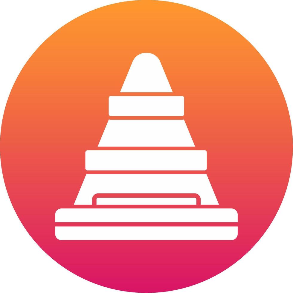 Traffic Cone Icon Design Symbol vector