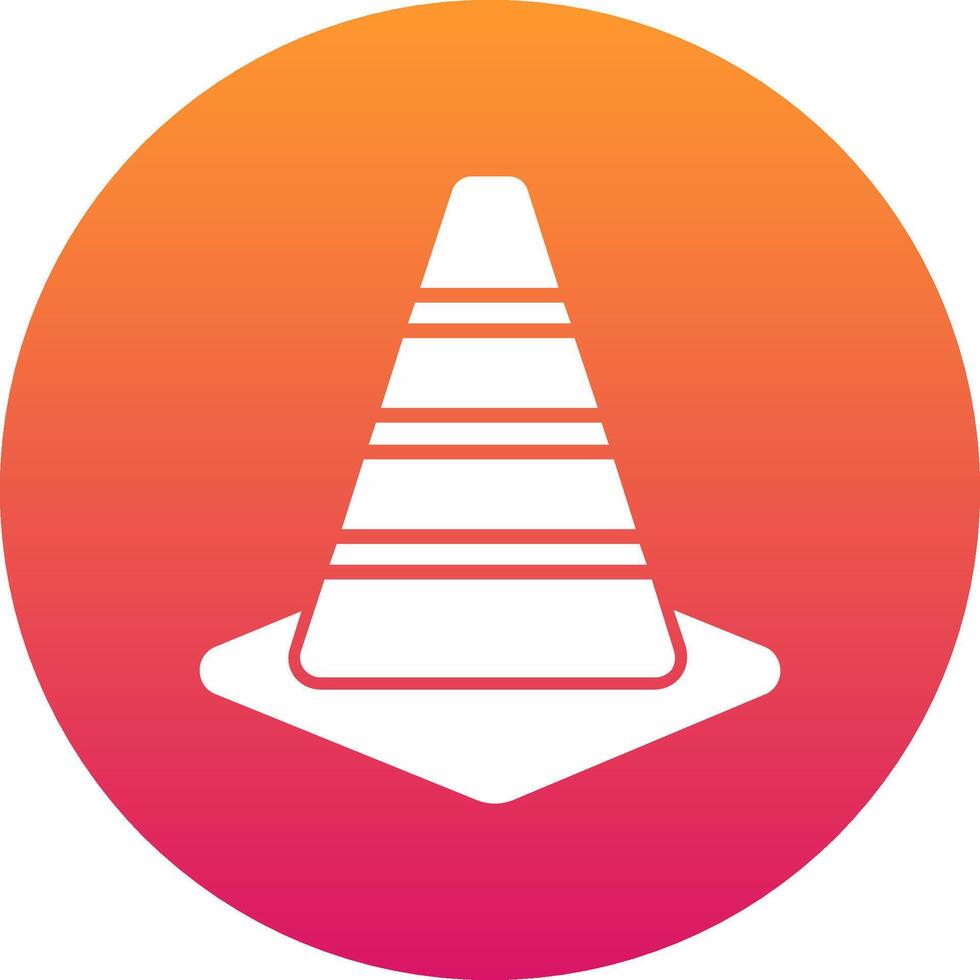 Traffic Cone Icon Design Symbol vector