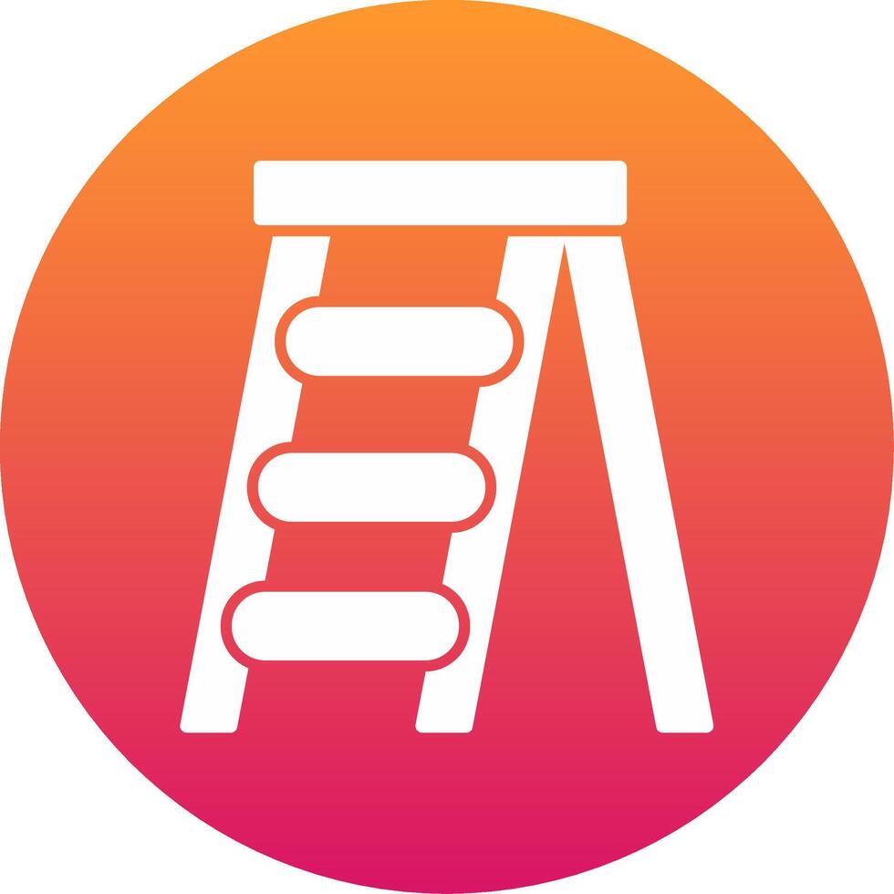 Step Ladder Icon Design Symbol vector