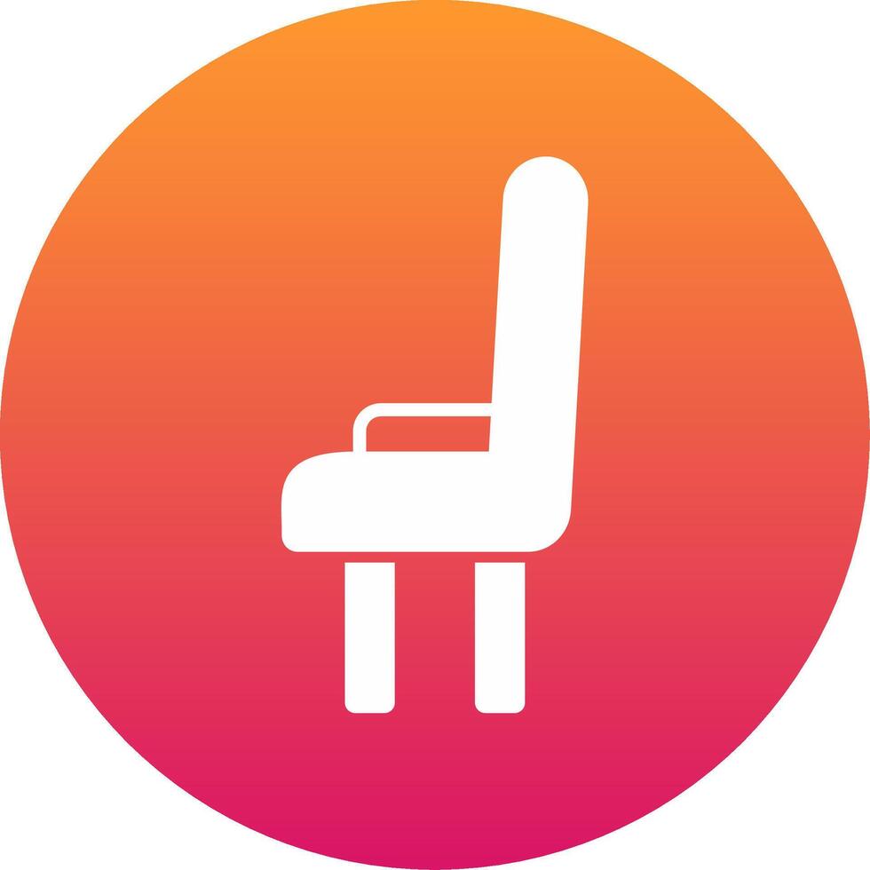 Dining Chair Icon Design Symbol vector