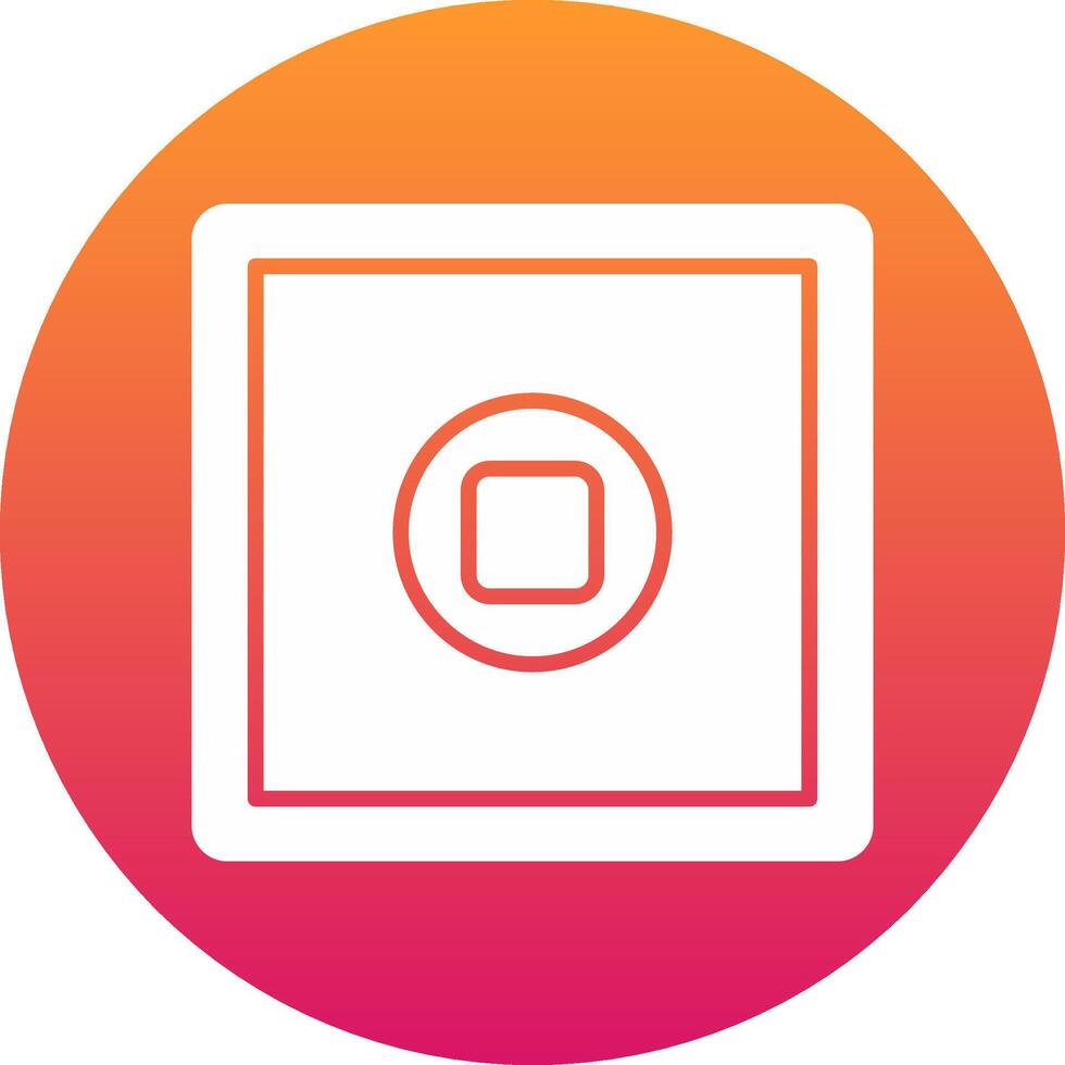 Stop Button Icon Design Symbol vector