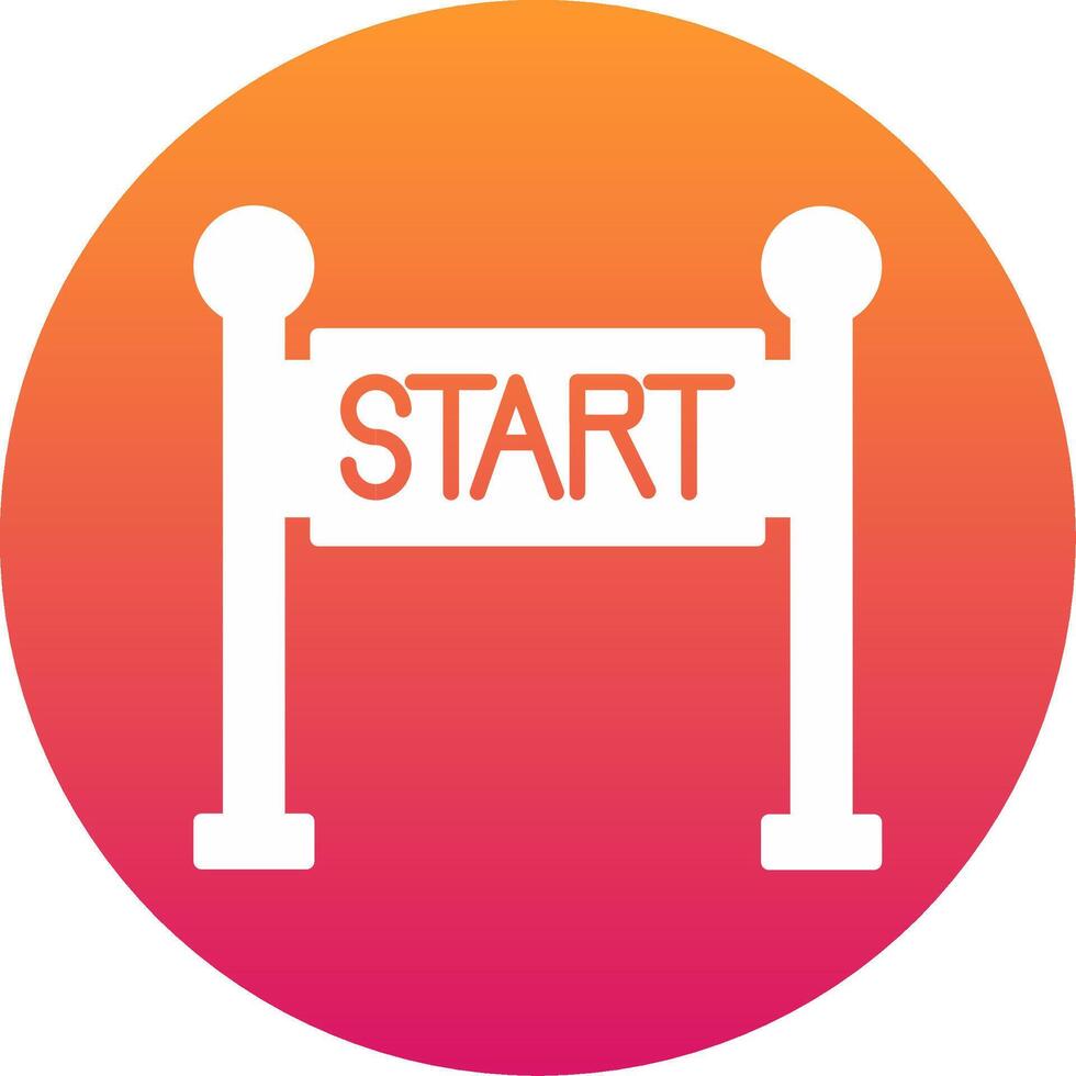 Start Line Icon Design Symbol vector
