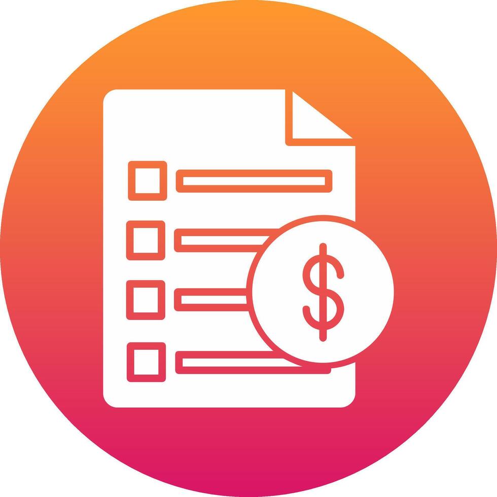Invoice Icon Design Symbol vector
