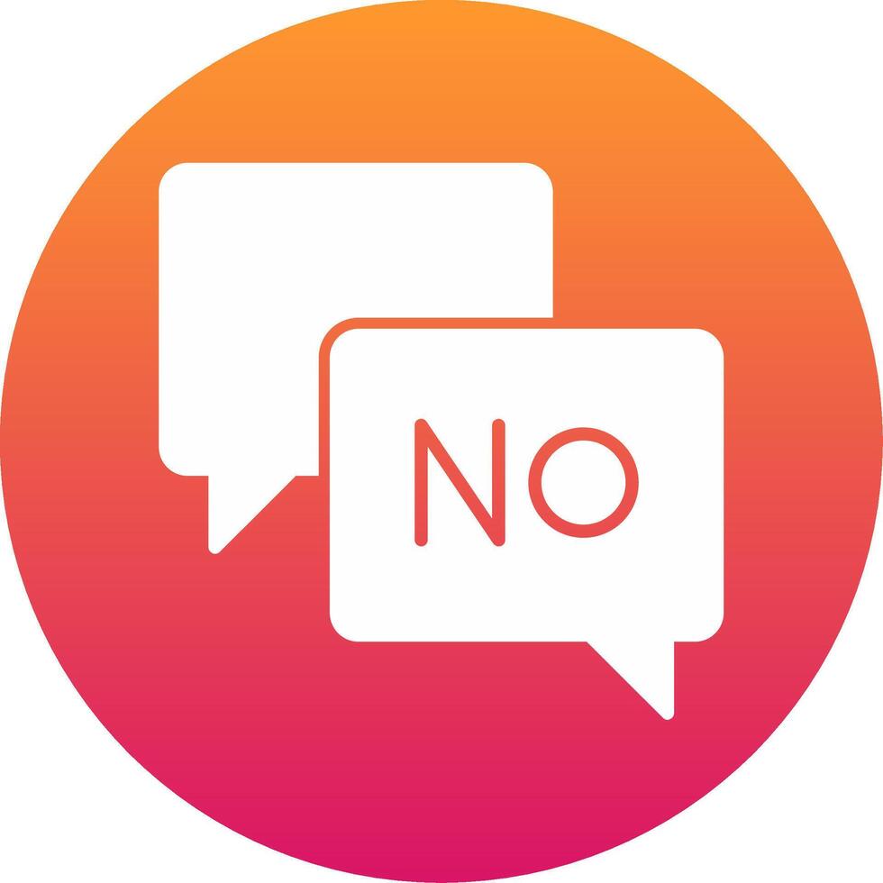 Say No Icon Design Symbol vector