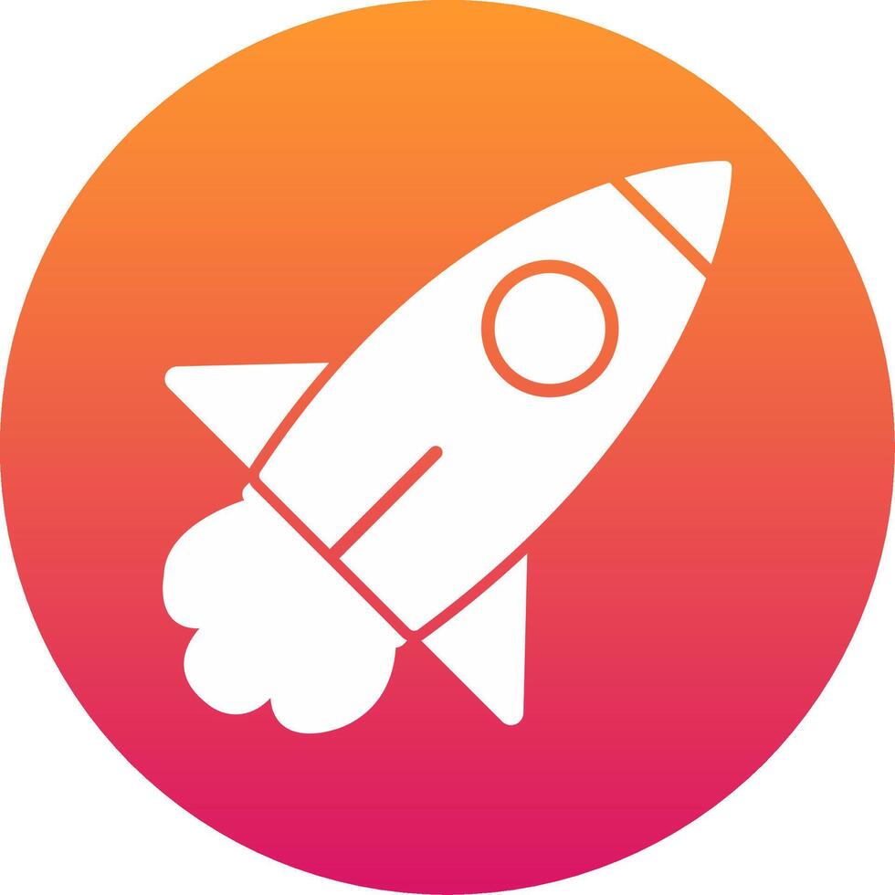 Rocket Launch Icon Design Symbol vector