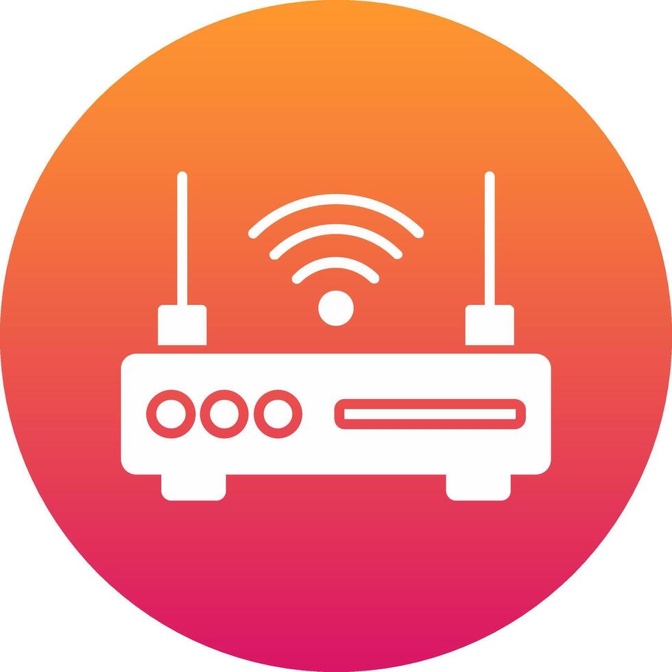 Router Icon Design Symbol vector
