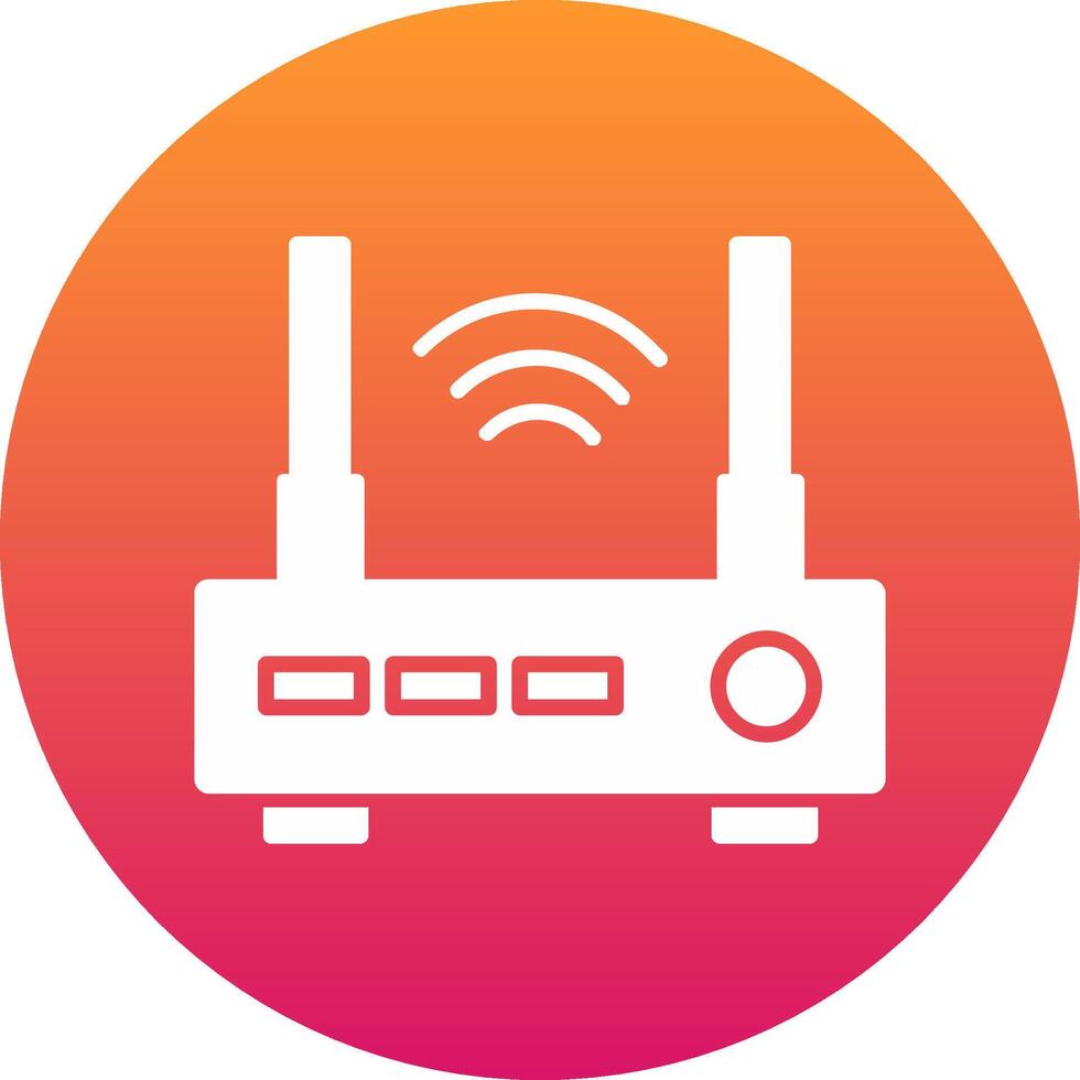 Router Icon Design Symbol vector