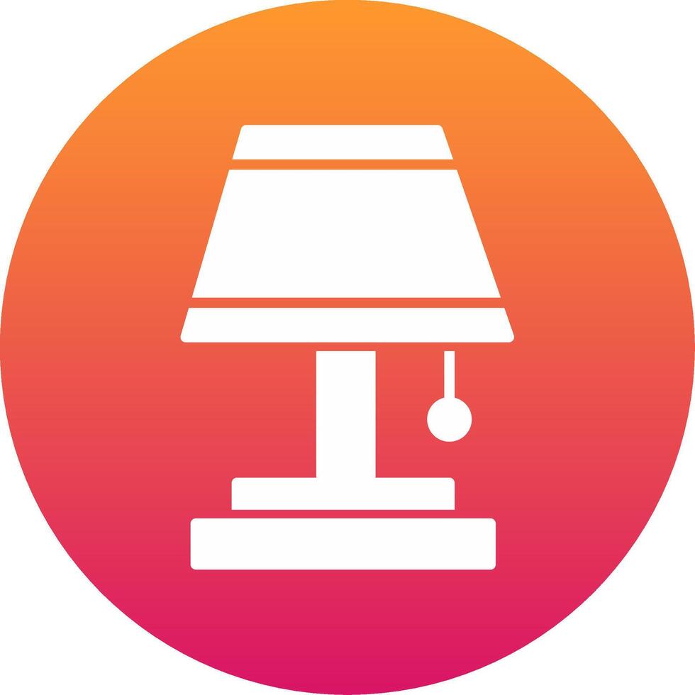 Table Lamp Icon Design Symbol vector