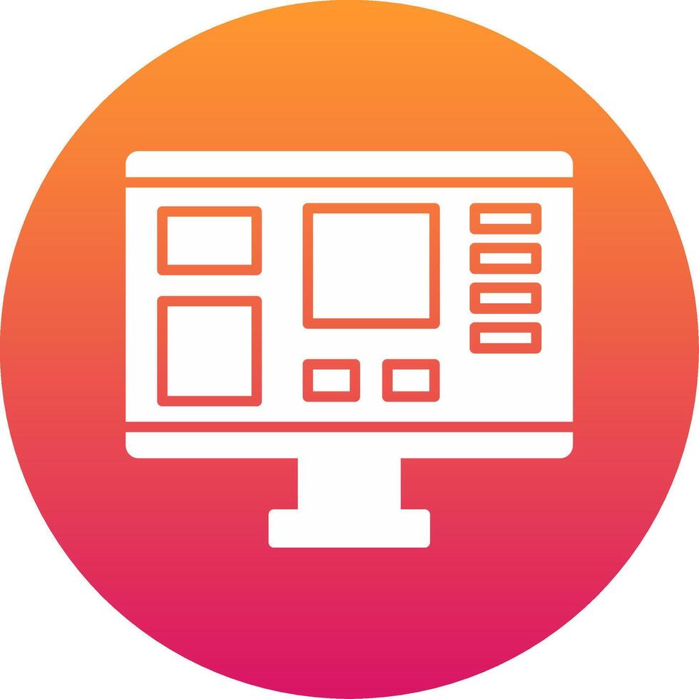 Mood Board Icon Design Symbol vector