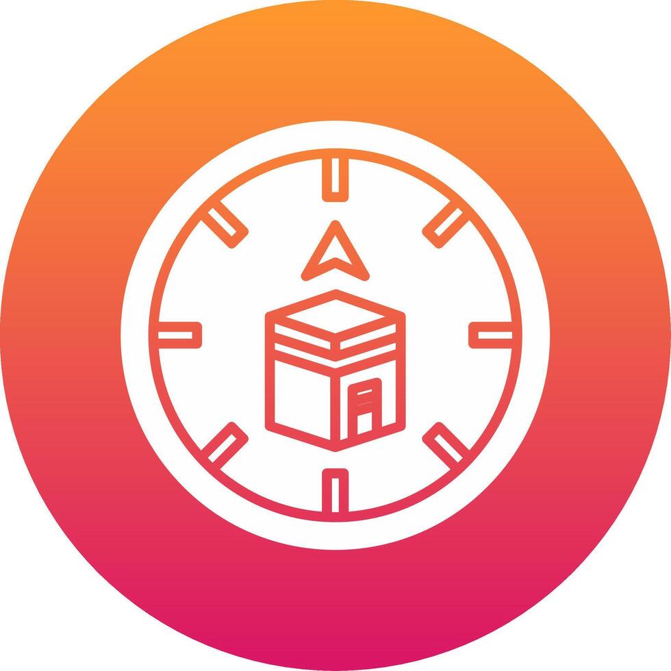 Qibla Icon Design Symbol vector