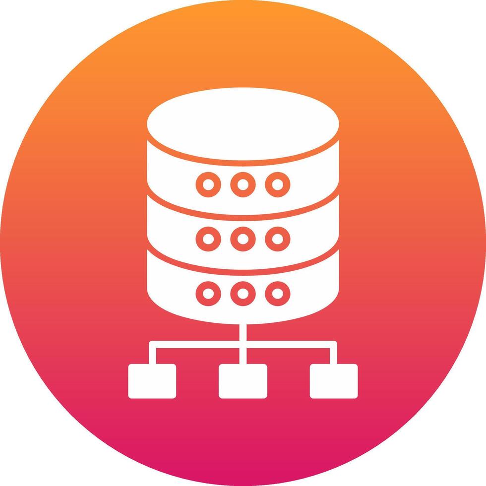 Database Icon Design Symbol vector