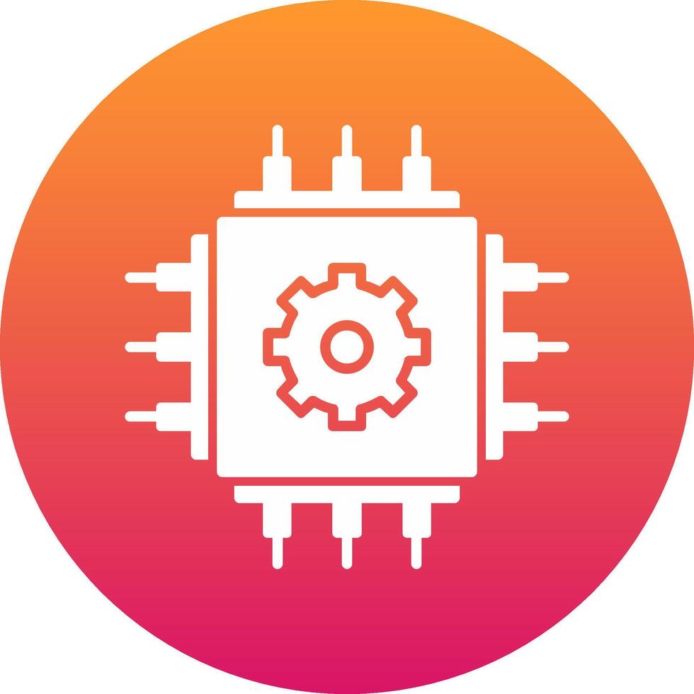 Cpu Icon Design Symbol vector