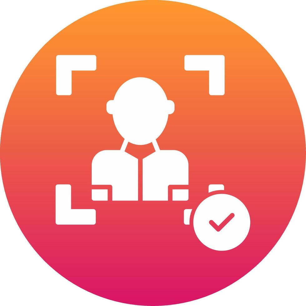 Face Scan Icon Design Symbol vector