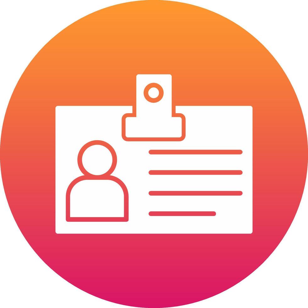 Identification Card Icon Design Symbol vector