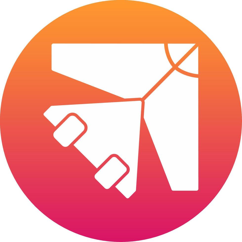 Glider Icon Design Symbol vector