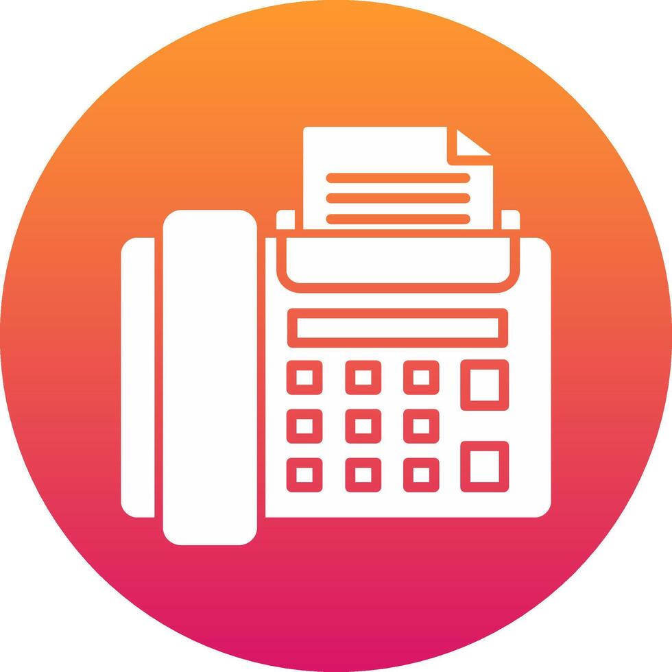 Fax Icon Design Symbol vector
