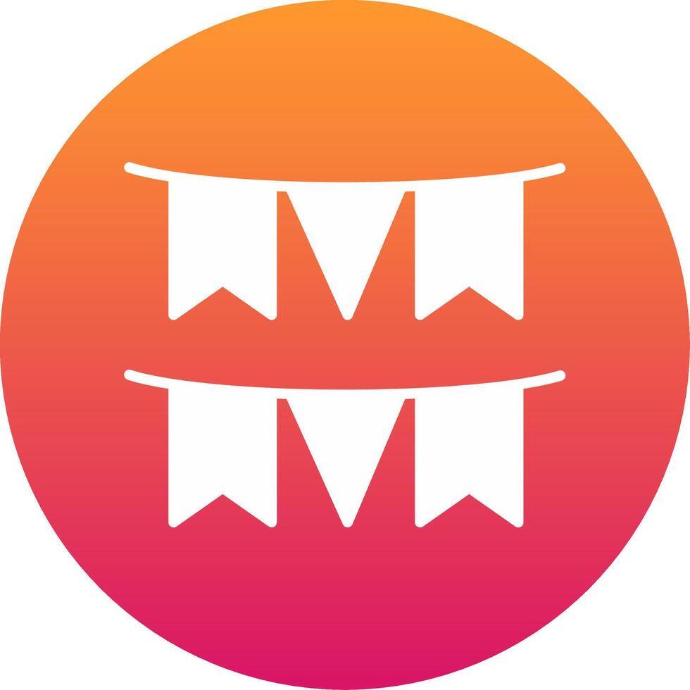 Garland Icon Design Symbol vector