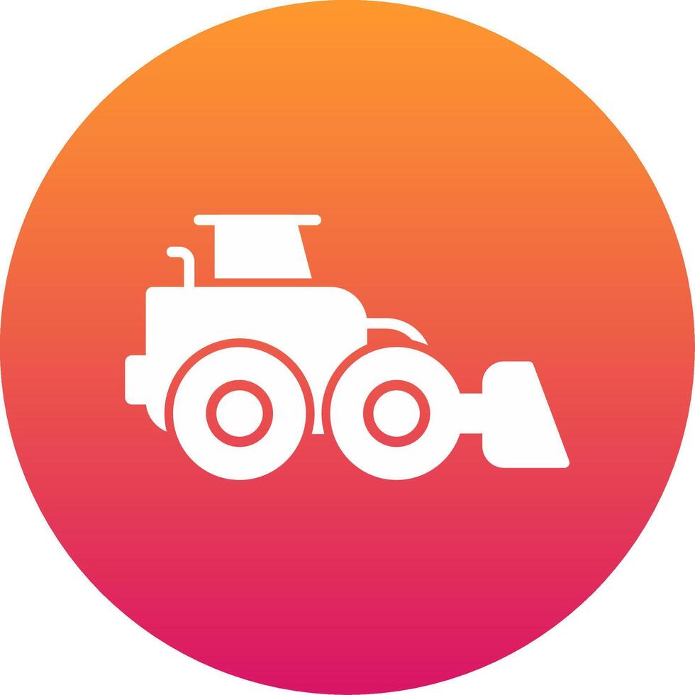 Front Loader Icon Design Symbol vector