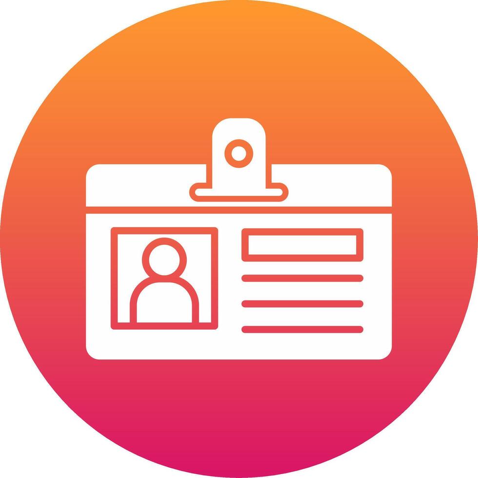 Identification Card Icon Design Symbol vector