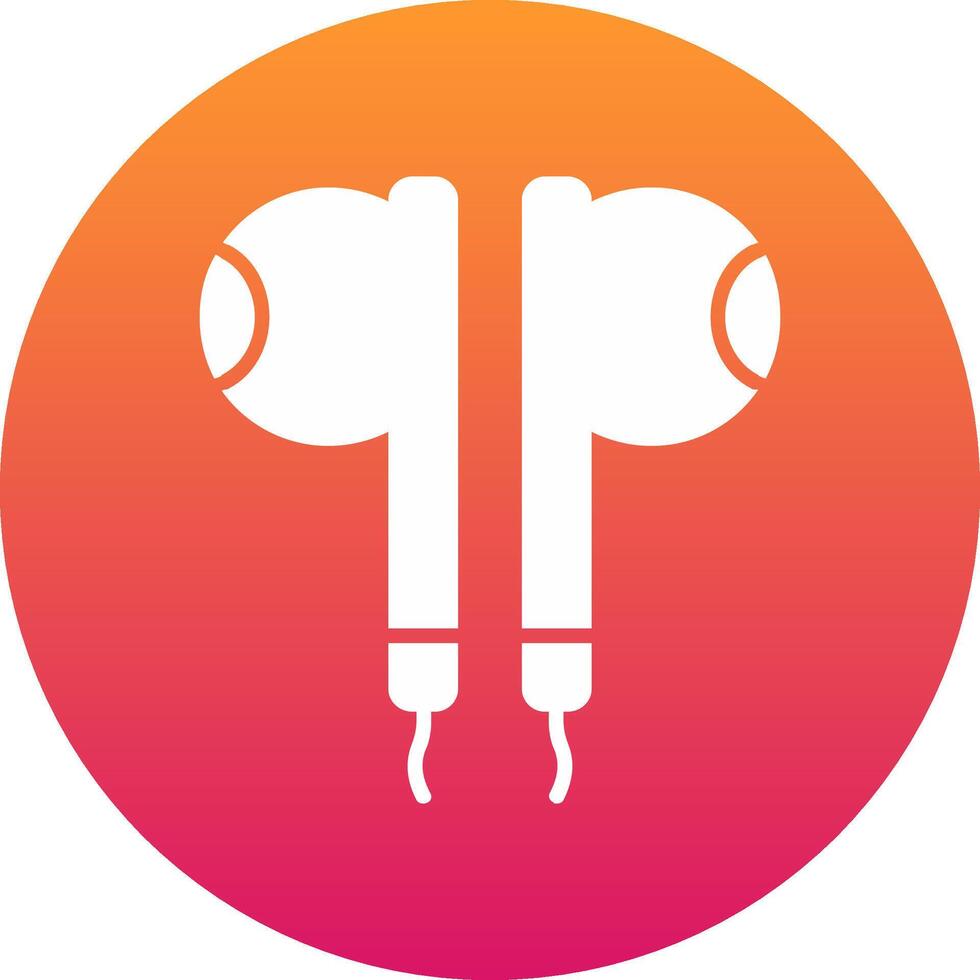 Earbuds Icon Design Symbol vector