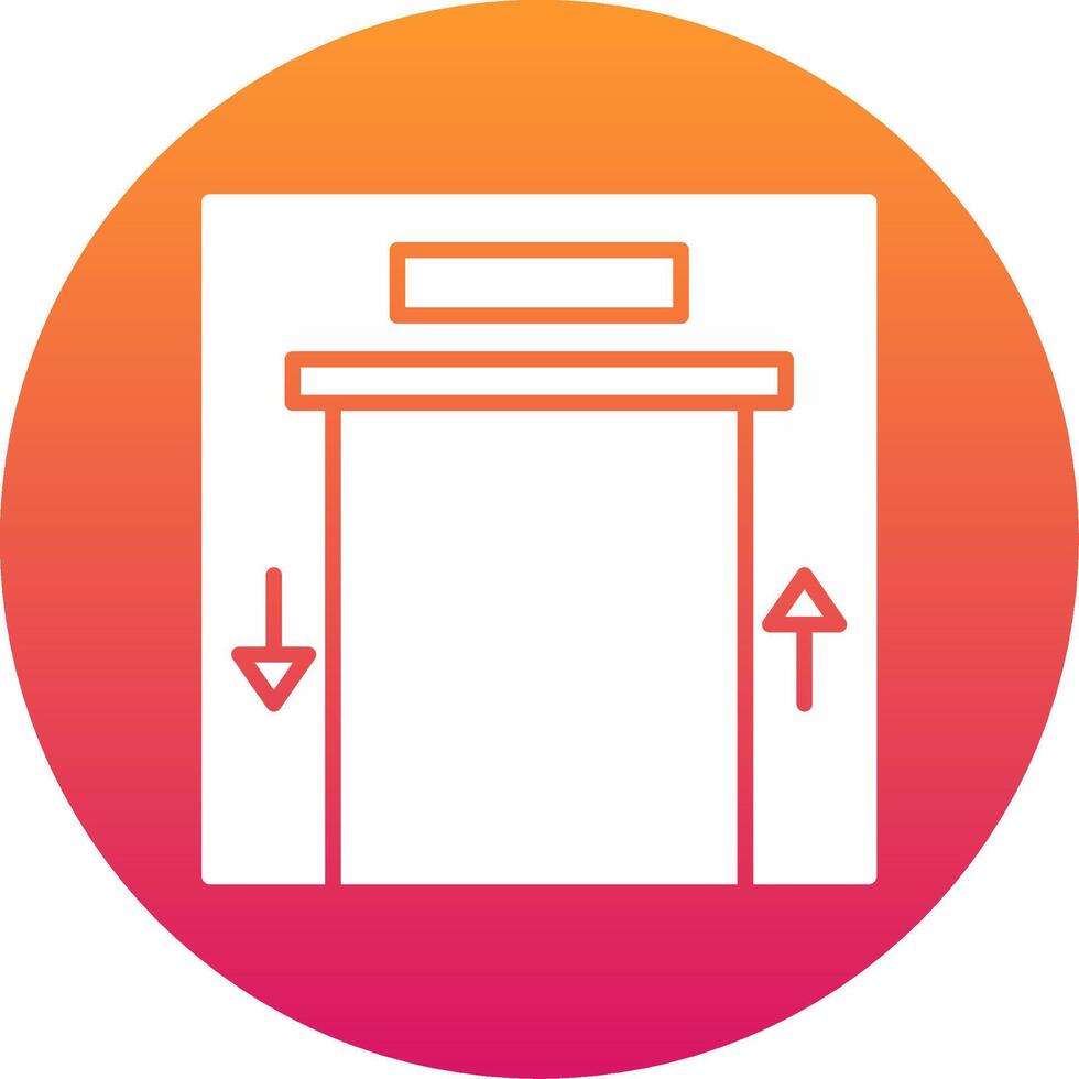 Elevator Icon Design Symbol vector