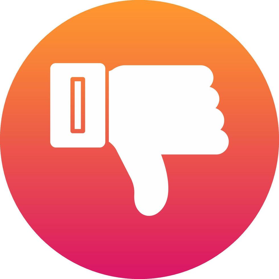 Dislike Icon Design Symbol vector