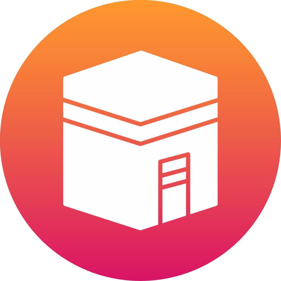 Kaaba Icon Design Symbol vector