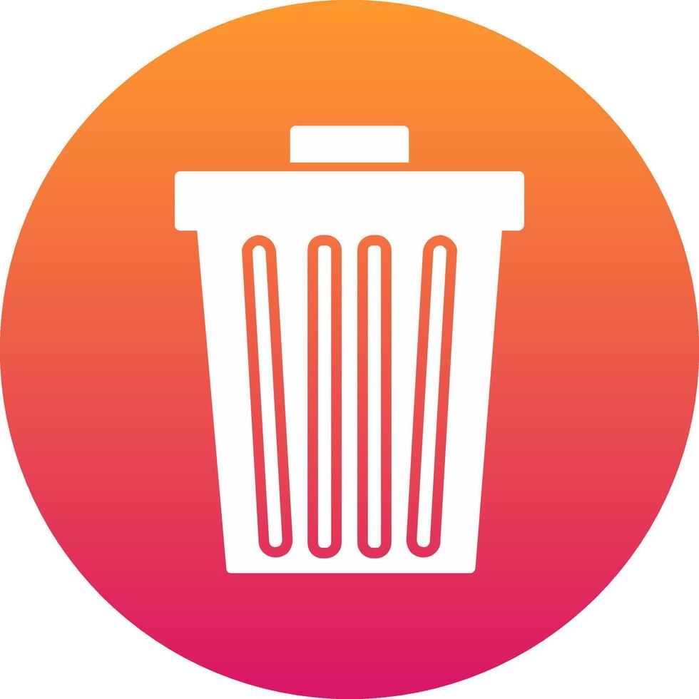 Dustbin Icon Design Symbol vector