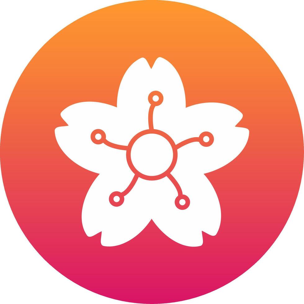 Cherry Blossom Icon Design Symbol vector