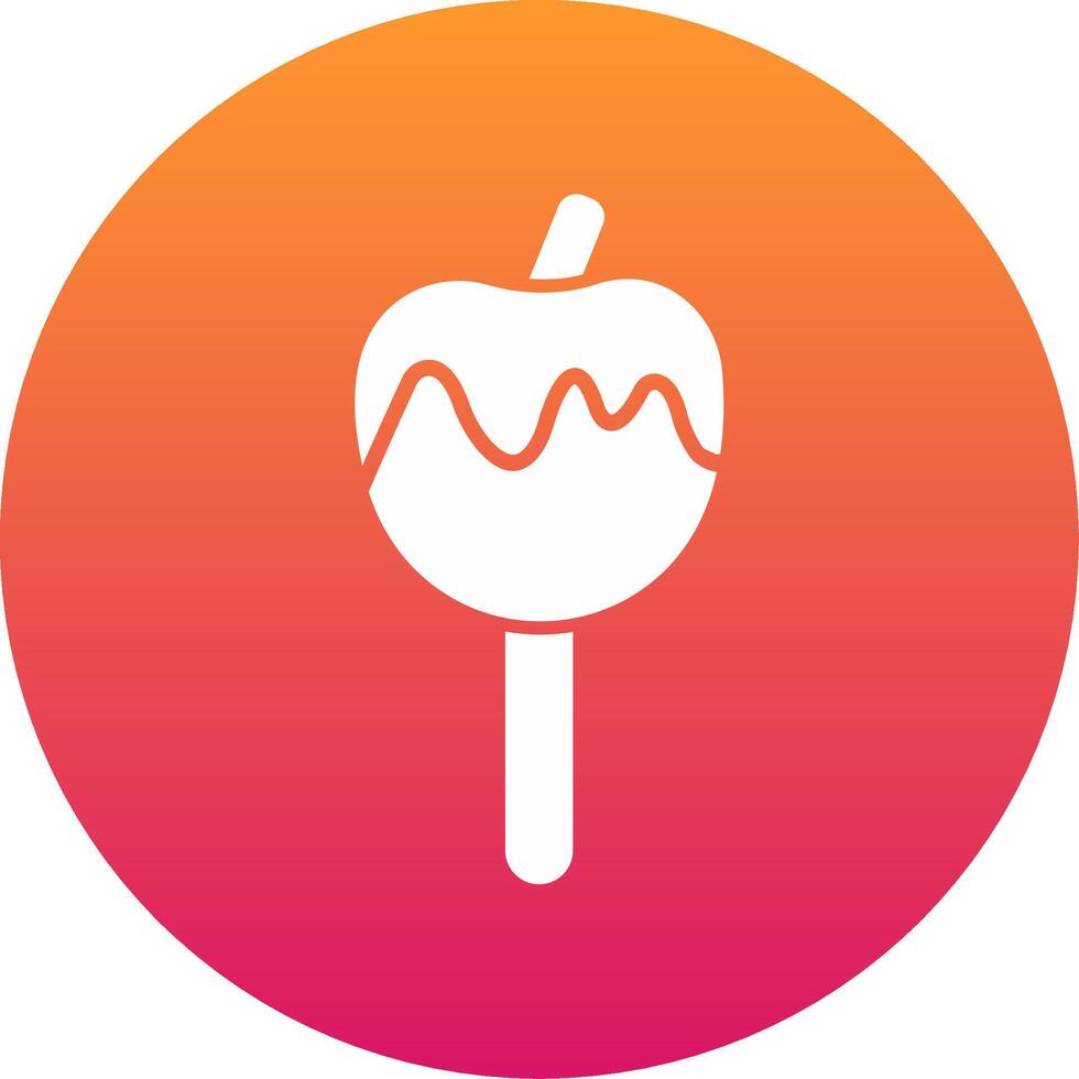 Caramelized Apple Icon Design Symbol vector