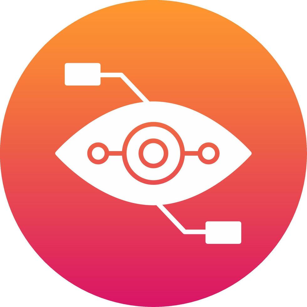 Bionic Eye Icon Design Symbol vector